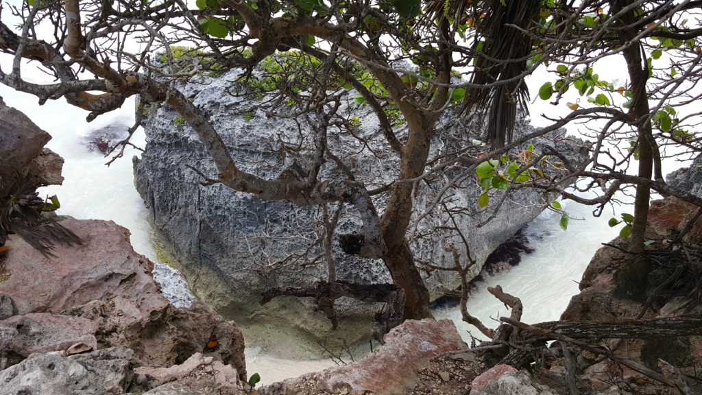 Tulum Ruins Mexico - Water Crashing on Rock